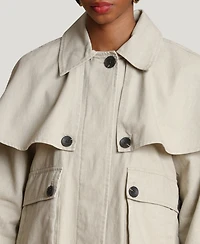 Avec Les Filles Women's Cropped Cape Jacket