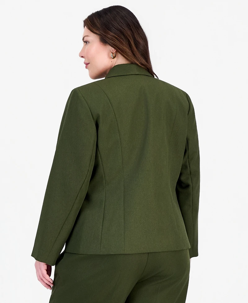 Le Suit Plus Two-Button Shawl Collar Blazer & Pant
