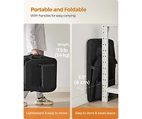 Cozito Foldable Soft Dog Crate, Portable Carrier with Steel Frame, Mesh Windows, Storage Pockets