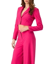 Ivonne Women's Short Bolero Jacket with Single Front Button