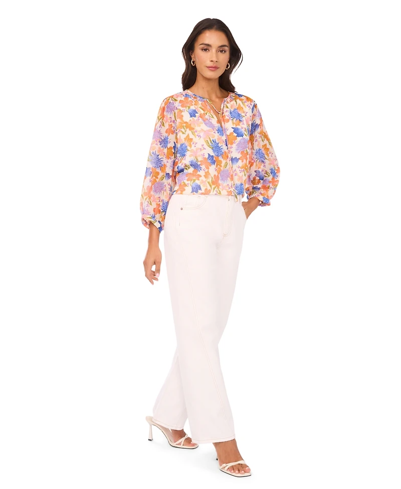 Vince Camuto Women's Ruffle Tie-Neck Blouse