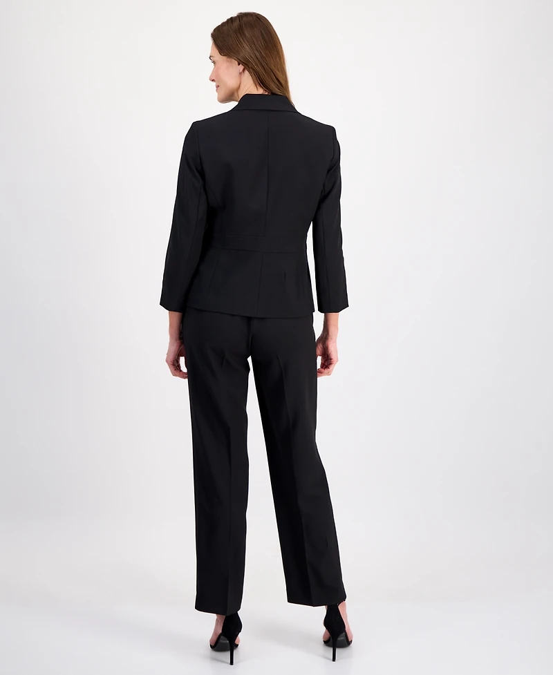 Le Suit Women's Two-Button Waist-Inset Pantsuit