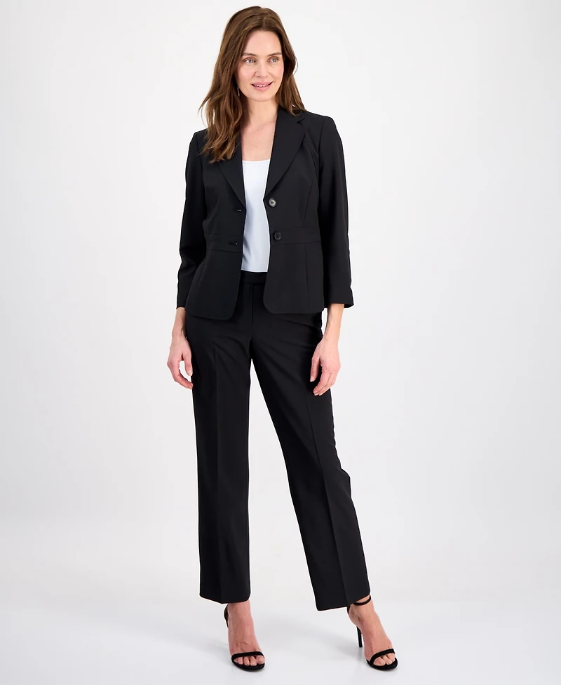 Le Suit Women's Two-Button Waist-Inset Pantsuit