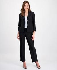 Le Suit Women's Two-Button Waist-Inset Pantsuit