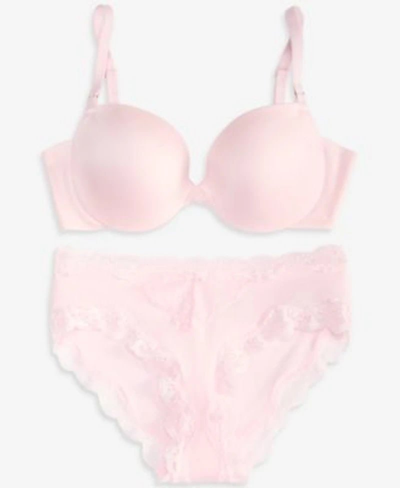 Maidenform Womens Smoothing Tailored Push Up Bra Everyday Pretty Cheeky Hipster Underwear