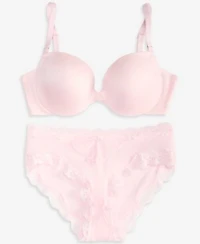 Maidenform Womens Smoothing Tailored Push Up Bra Everyday Pretty Cheeky Hipster Underwear