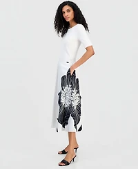 T Tahari Women's Flared Midi Skirt