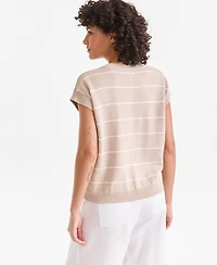 Charter Club Women's Striped Crewneck Sweater, Macy's Exclusive