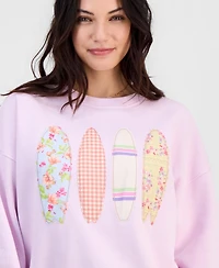 Self Esteem Juniors' Patchwork Surfboard Sweatshirt