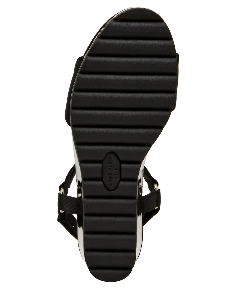 Anne Klein Women's Natasia Round Toe Wedge Sandals
