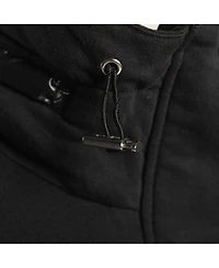 Pre-Owned Love Moschino Women's Black Jersey Nylon Hoodie Jacket