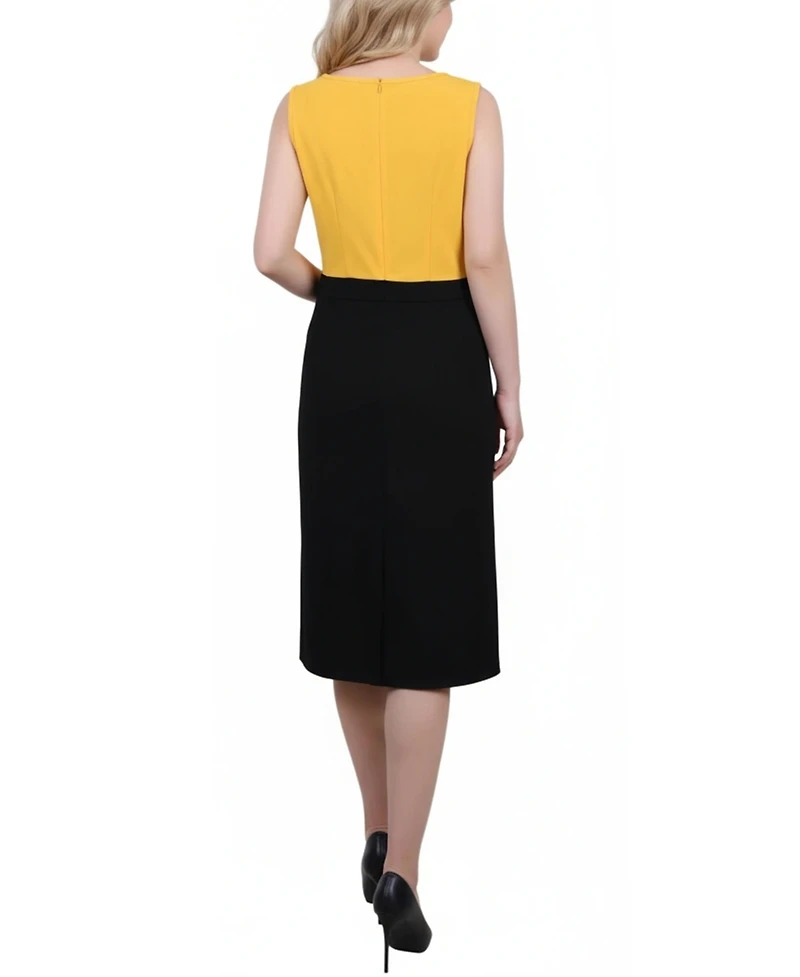 Ny Collection Petite 3/4 Sleeve 2 Piece Dress Set