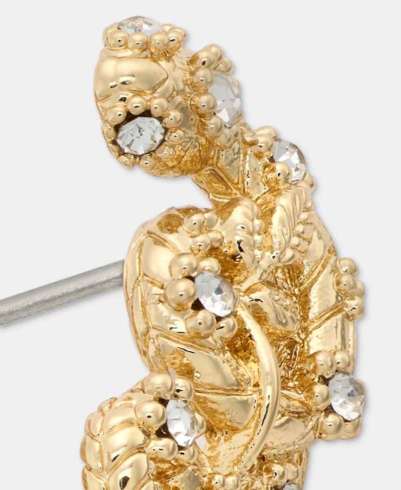 Marchesa Pave Snake Statement Stud Earrings