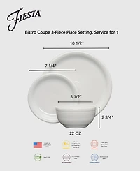 Fiesta Lavender Bistro 3-Piece Place Setting