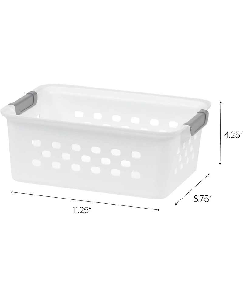 Iris Usa Small Plastic Basket Storage, 8Pk