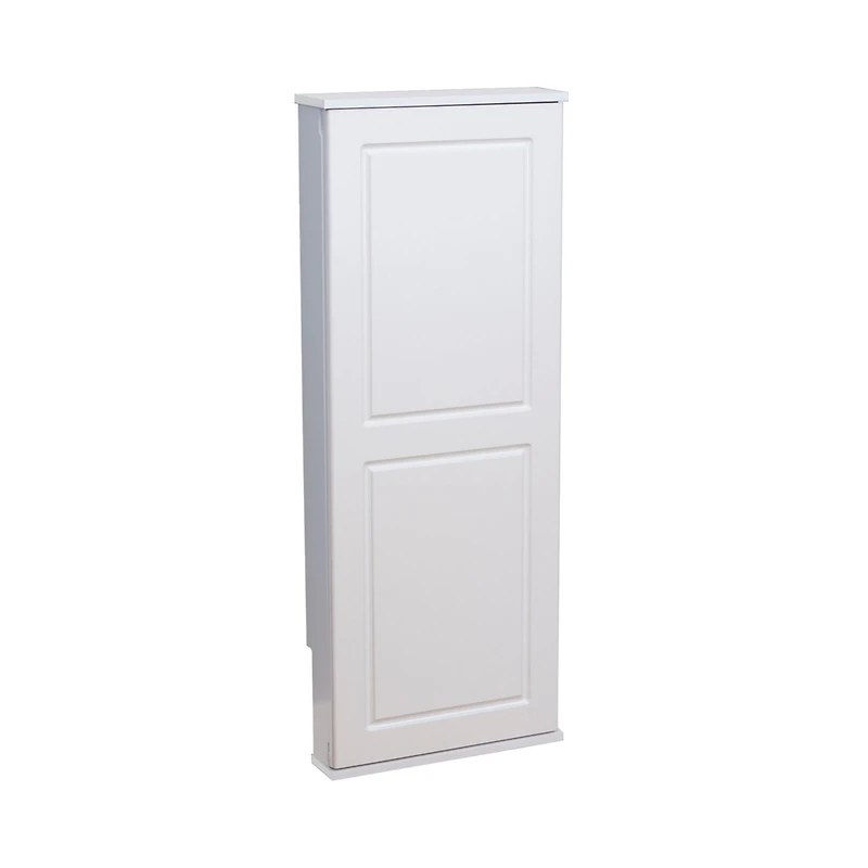 Household Essentials Iron n Fold Wall Ironing Board Cabinet, White
