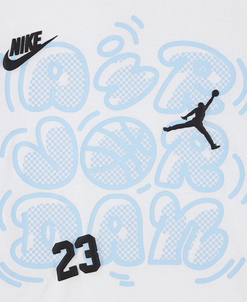 Jordan Boys' 4-7X Printed Movement Lines T-Shirt & Shorts, 2-Piece Set