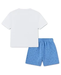 Jordan Boys' Toddler 2T-4T The Greatest Speckle T-Shirt & Shorts, 2-Piece Set