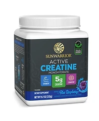 Sunwarrior micronized creatine monohydrate for muscle building, strength, recovery, and cognition; keto friendly