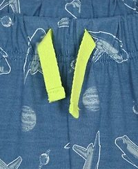 Max & Olivia Boys' 6-18 Nasa Top Shorts, 2-Piece Pajama Set