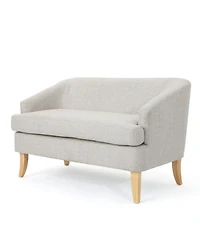 Streamdale Furniture Mid-Century Modern Loveseat with Flared Legs and High-Density Foam