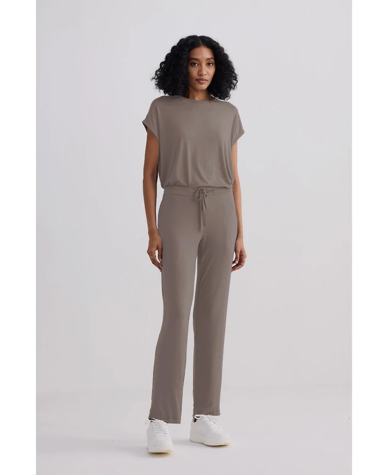 Reistor Women's Wide Leg Pant Earth Grey