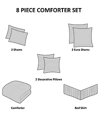 Madison Park Odette Jacquard 8-Pc. Comforter Set