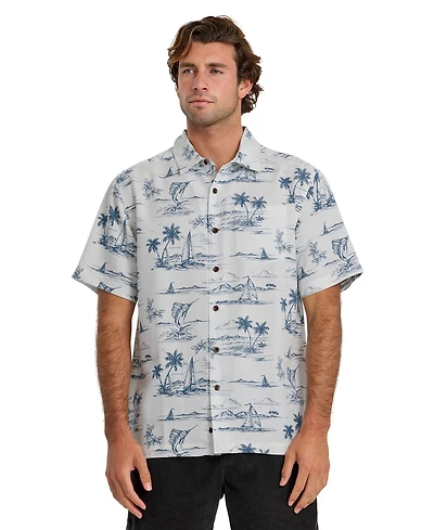 Quiksilver Waterman Men's Sail Away Short-Sleeve Shirt