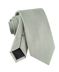 Calvin Klein Men's Textured Solid Silk & Linen Blend Tie