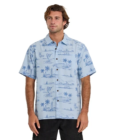 Quiksilver Waterman Men's Sail Away Short-Sleeve Shirt