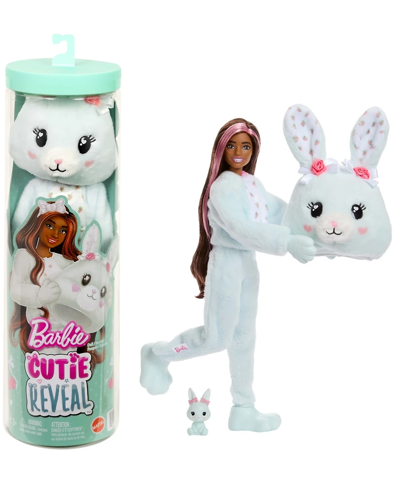 Barbie Cutie Reveal Cuddly Series Bunny Doll and Accessories