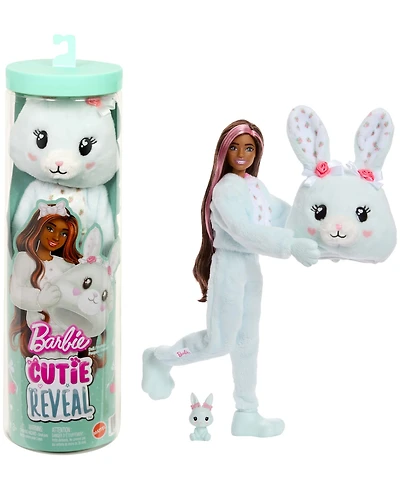 Barbie Cutie Reveal Cuddly Series Bunny Doll and Accessories