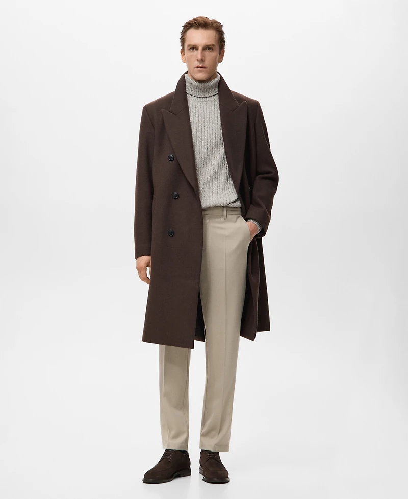 Mango Men's Fluid Regular-Fit Trousers