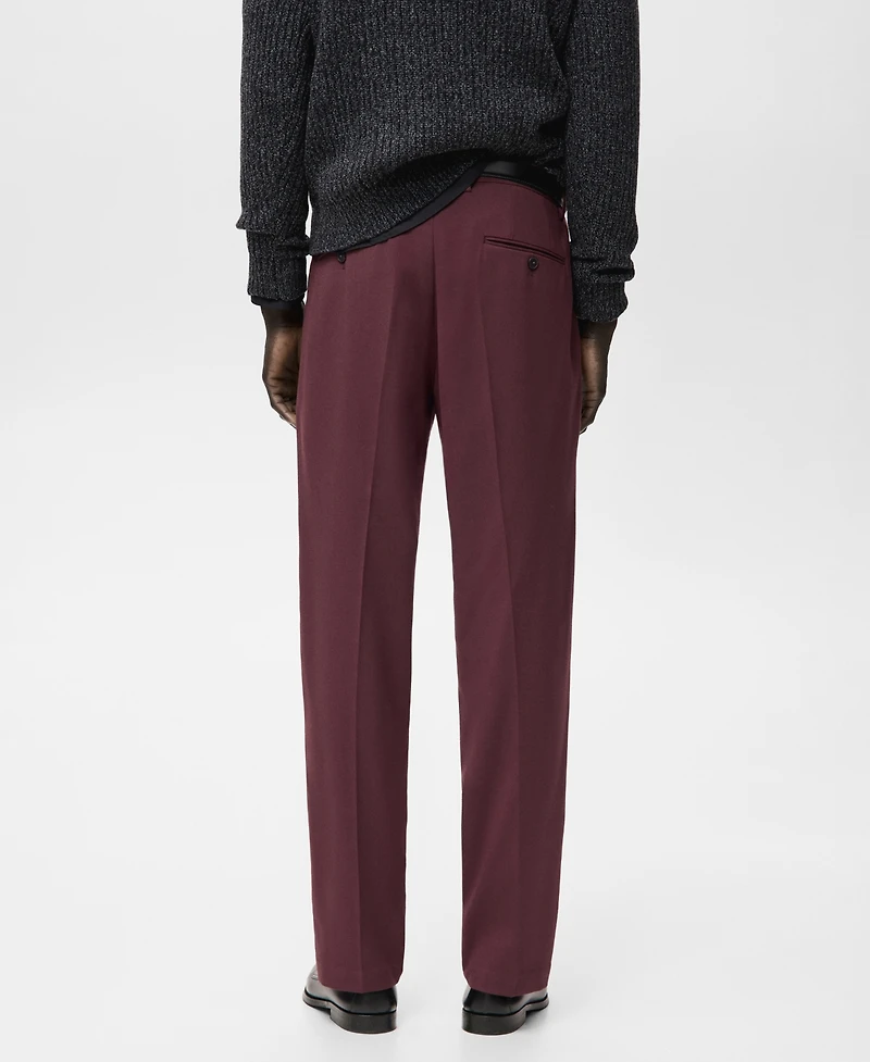 Mango Men's Fluid Regular-Fit Trousers