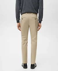 Mango Men's Prato Cropped Tapered Chino Pants