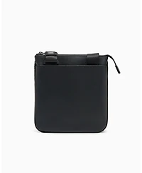 A|X Armani Exchange Men's Striped Flat Logo Graphic Details Crossbody Bag