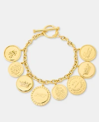 Lauren Ralph Lauren Logo Coin Flex Bracelet