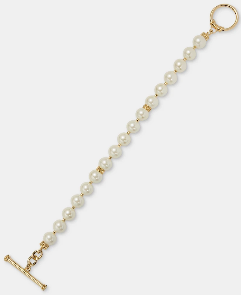 Lauren Ralph Lauren Imitation Pearl Flex Bracelet