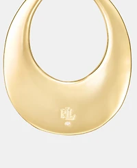Lauren Ralph Lauren Gold-Tone Large Open Drop Earrings