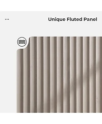 Gaomon Fluted Sideboard Buffet Cabinet, 46in Wide Cupboard Coffee Bar Console Table Credenza with 3Doors Storage