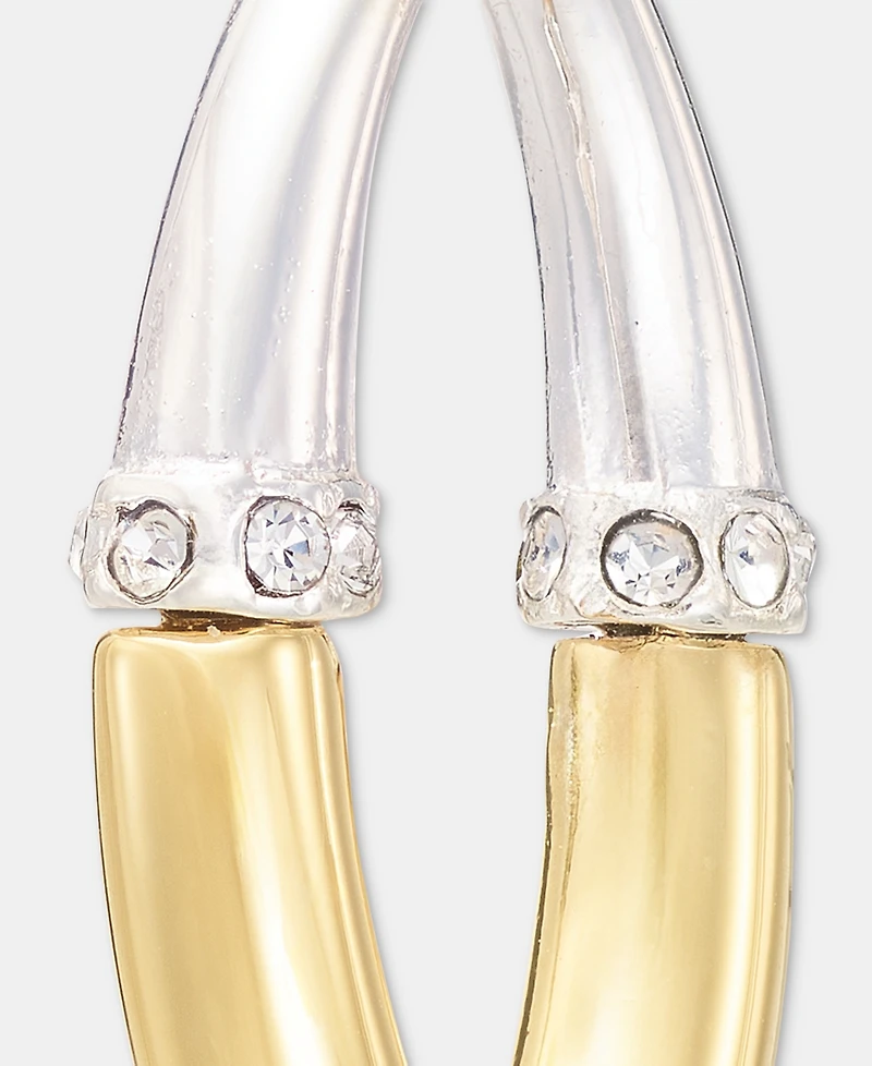 Anne Klein Pave Open Drop Earrings