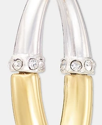 Anne Klein Pave Open Drop Earrings