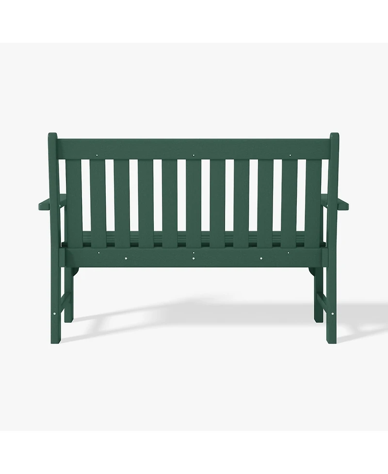 WestinTrends Outdoor 2-Person All-Weather Hdpe Front Porch Garden Bench