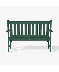 WestinTrends Outdoor 2-Person All-Weather Hdpe Front Porch Garden Bench