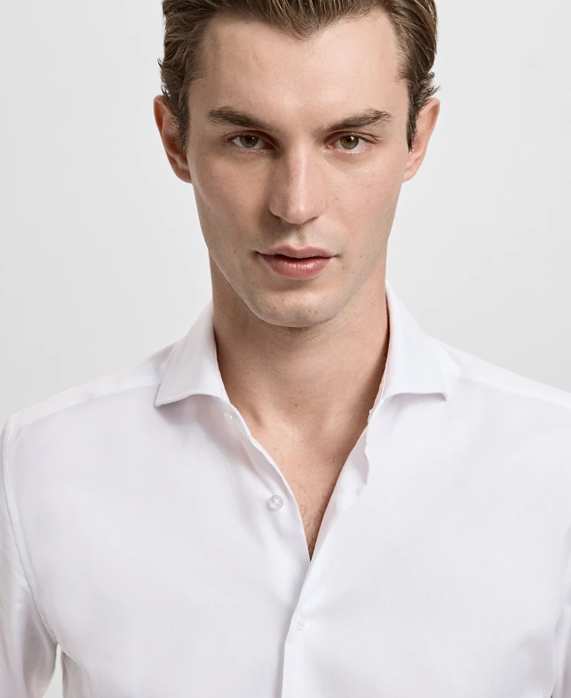 Mango Men's Slim-Fit Cotton Dress Shirt