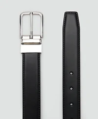 Mango Men's Reversible Suit Leather Belt