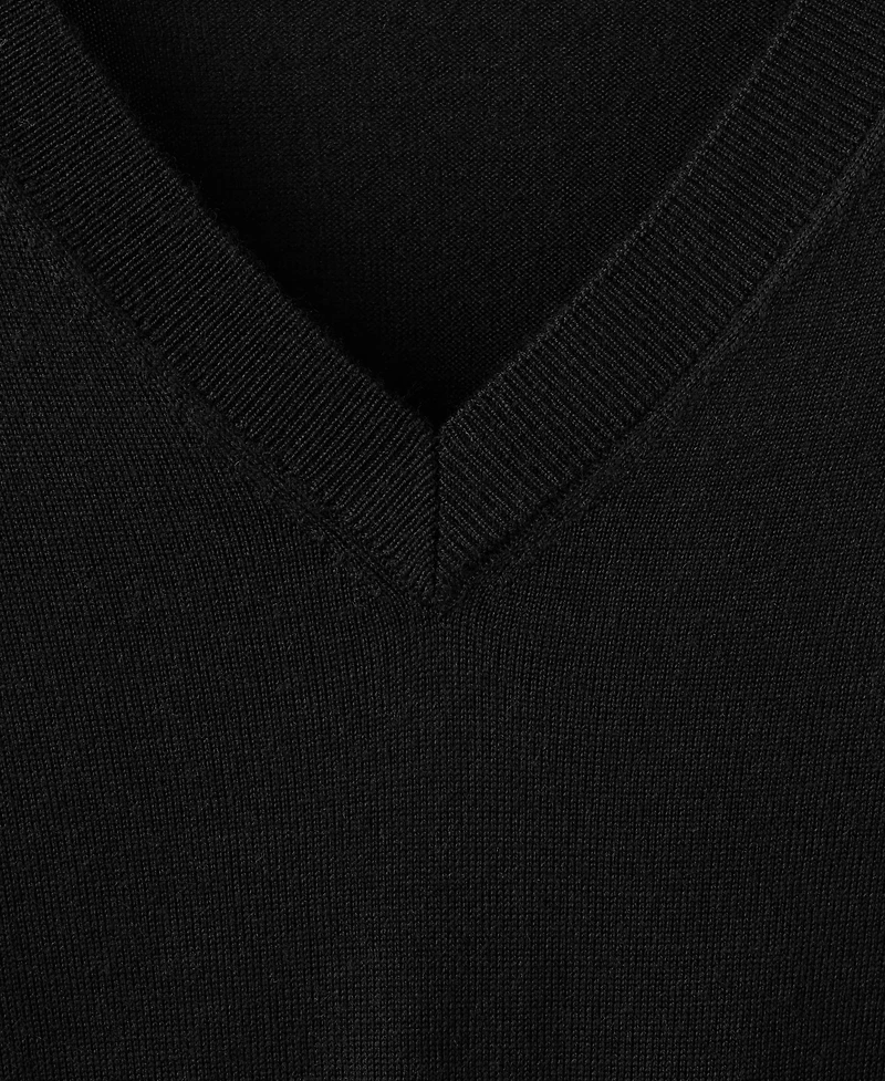 Mango Men's Merino Wool V-Neck Sweater