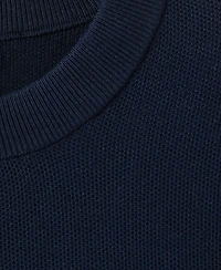 Mango Men's Microstructured Cotton Knitted Sweater