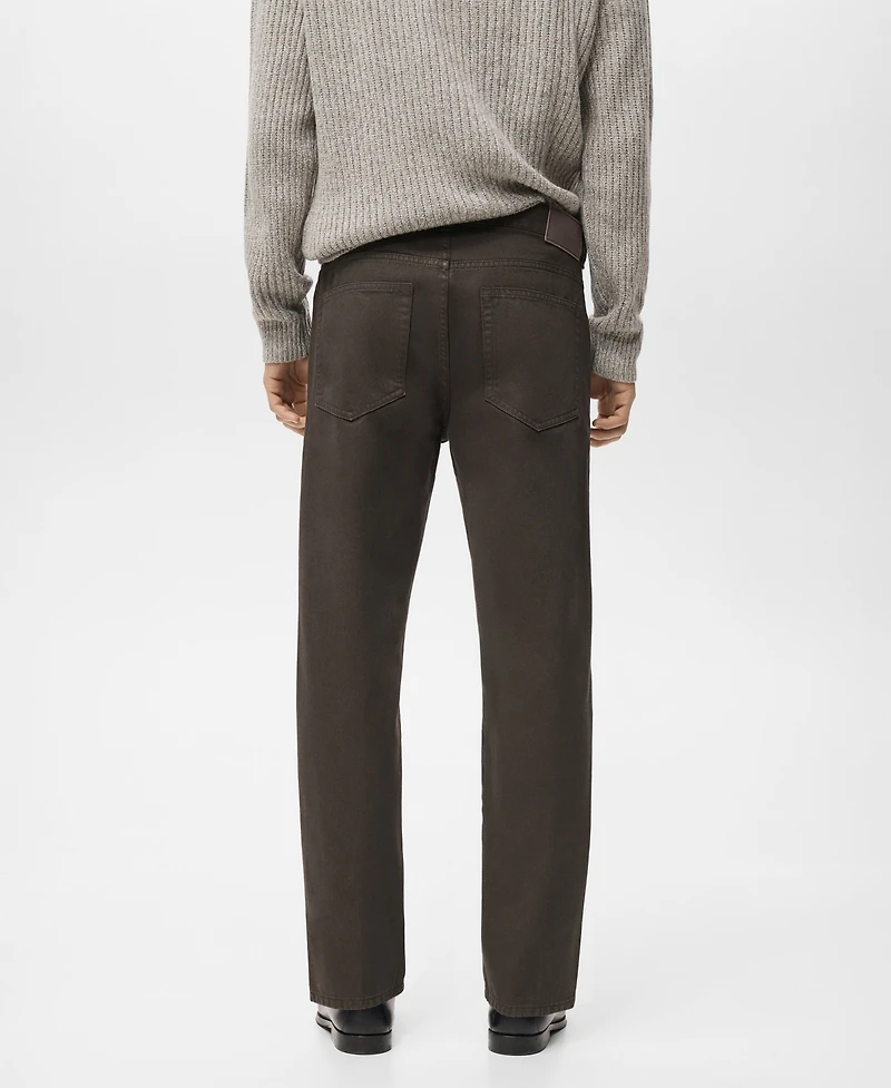 Mango Men's Regular Fit Cotton Jeans