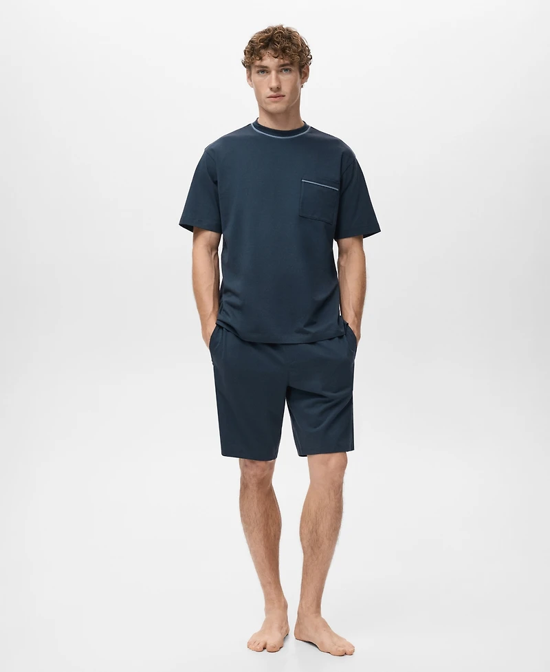 Mango Men's Cotton Pyjama Shorts Pack